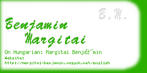 benjamin margitai business card